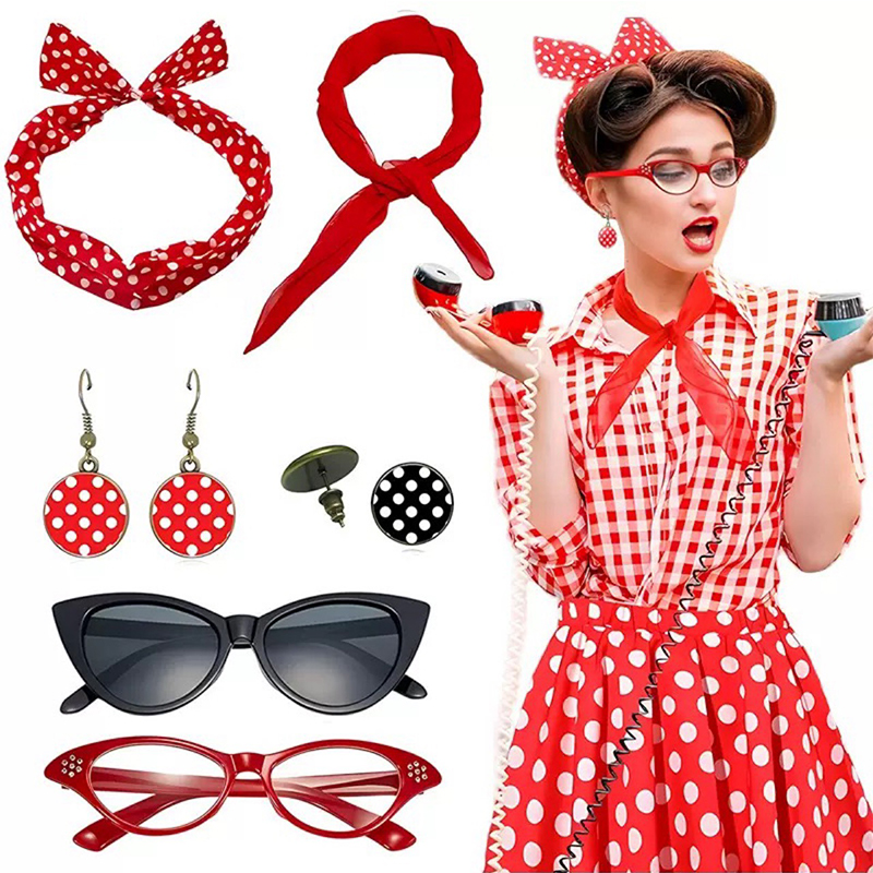 Women'S Accessories In The 1950S - مجموعة إكسسوارات أزياء تنكرية من خمسينيات