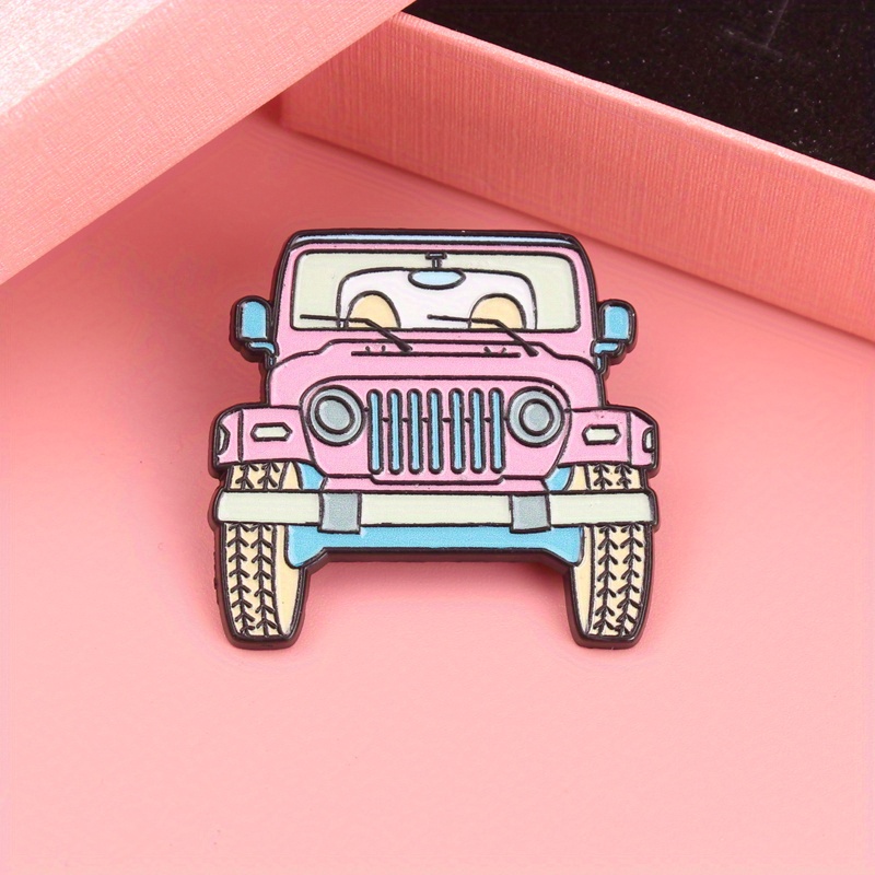 Women'S Jeep Accessories - دبوس المينا الكرتوني الوردي الرائع -