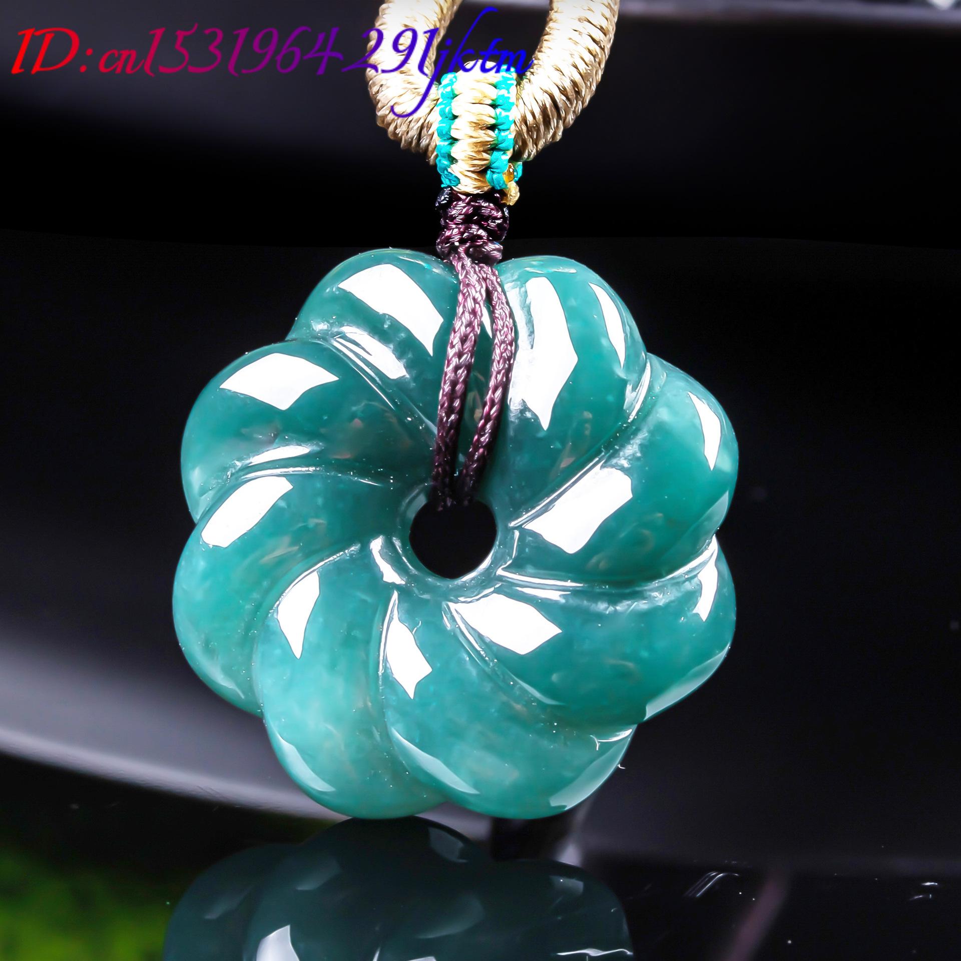 قلادة زهرة من اليشم البورمي ال - مراجعة Women Accessories Trending وسعره