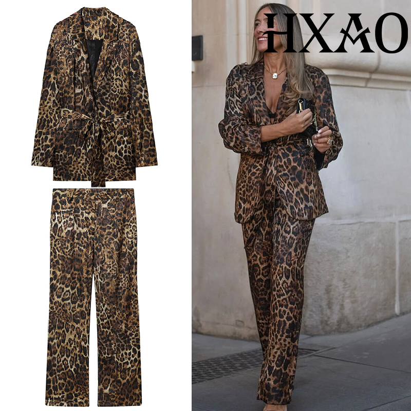 HXAO ليوبارد السراويل مجموعات  - مراجعة Women Electronic Accessories وسعره