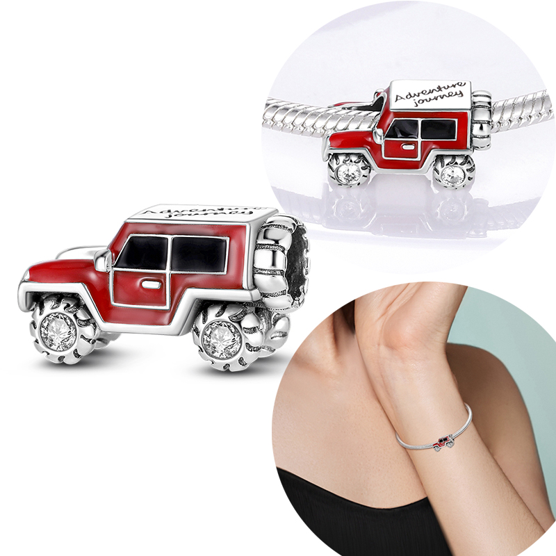 الأصلي 925 فضة سحر SUV الأحمر  - مراجعة Women'S Jeep Accessories وسعره