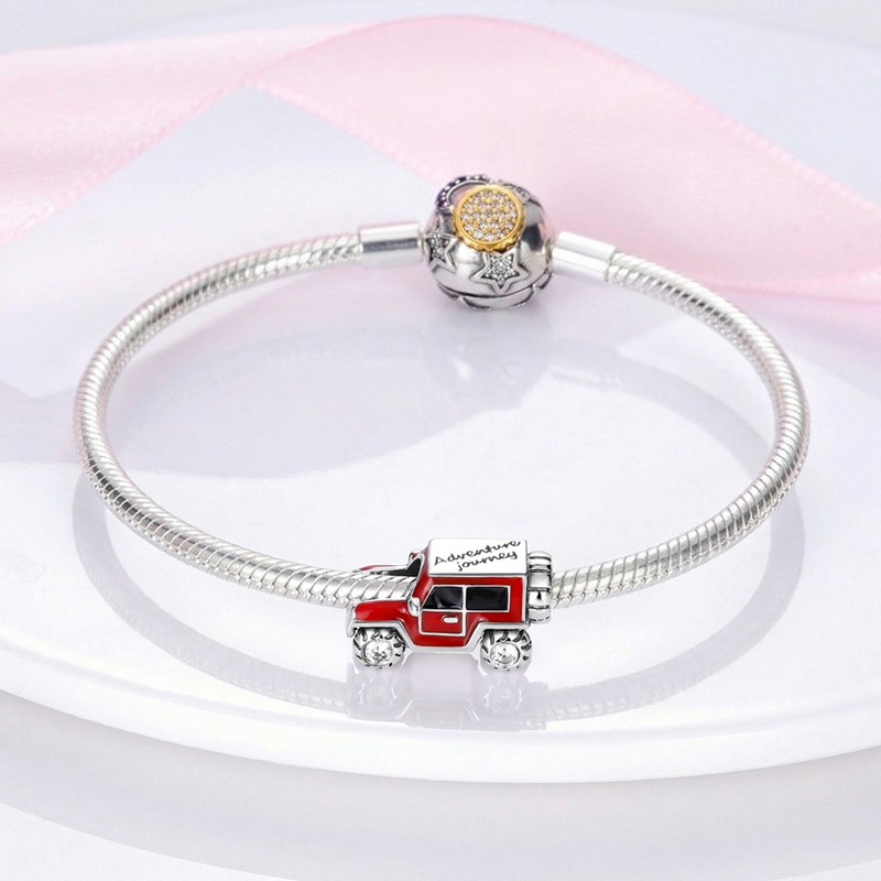 الأصلي 925 فضة سحر SUV الأحمر  - مراجعة Women'S Jeep Accessories وسعره