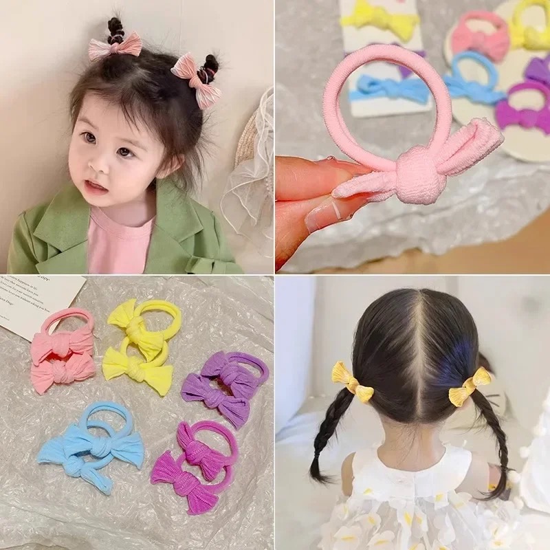 5 قطعة/المجموعة لطيف Bowknot ا - مراجعة Scrunchie Satin Set وسعره
