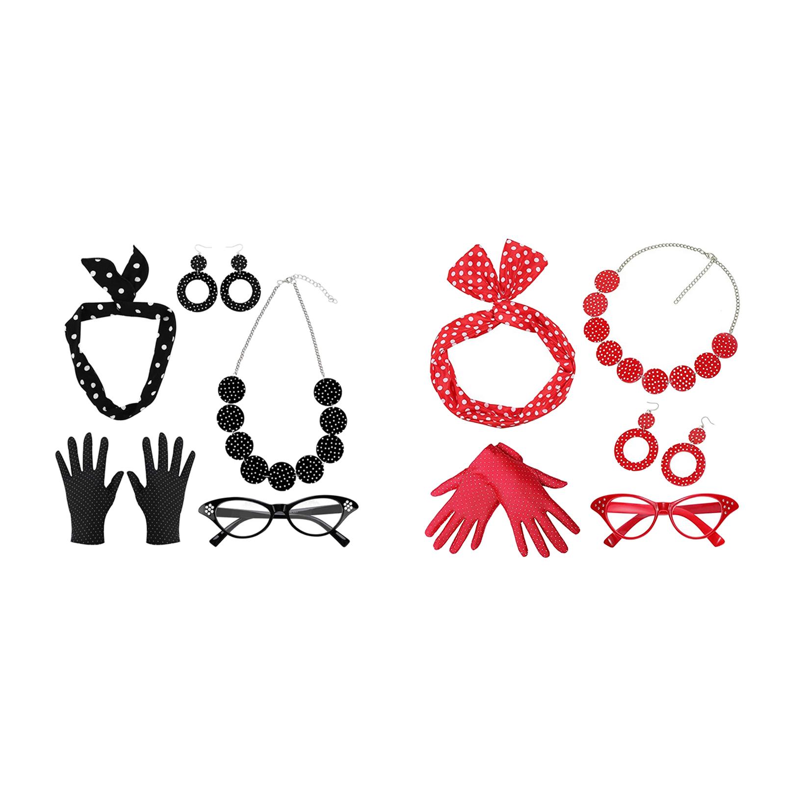 5 حزمة 1950S المرأة زي مجموعة  - مراجعة Women'S Accessories In The 1950S وسعره