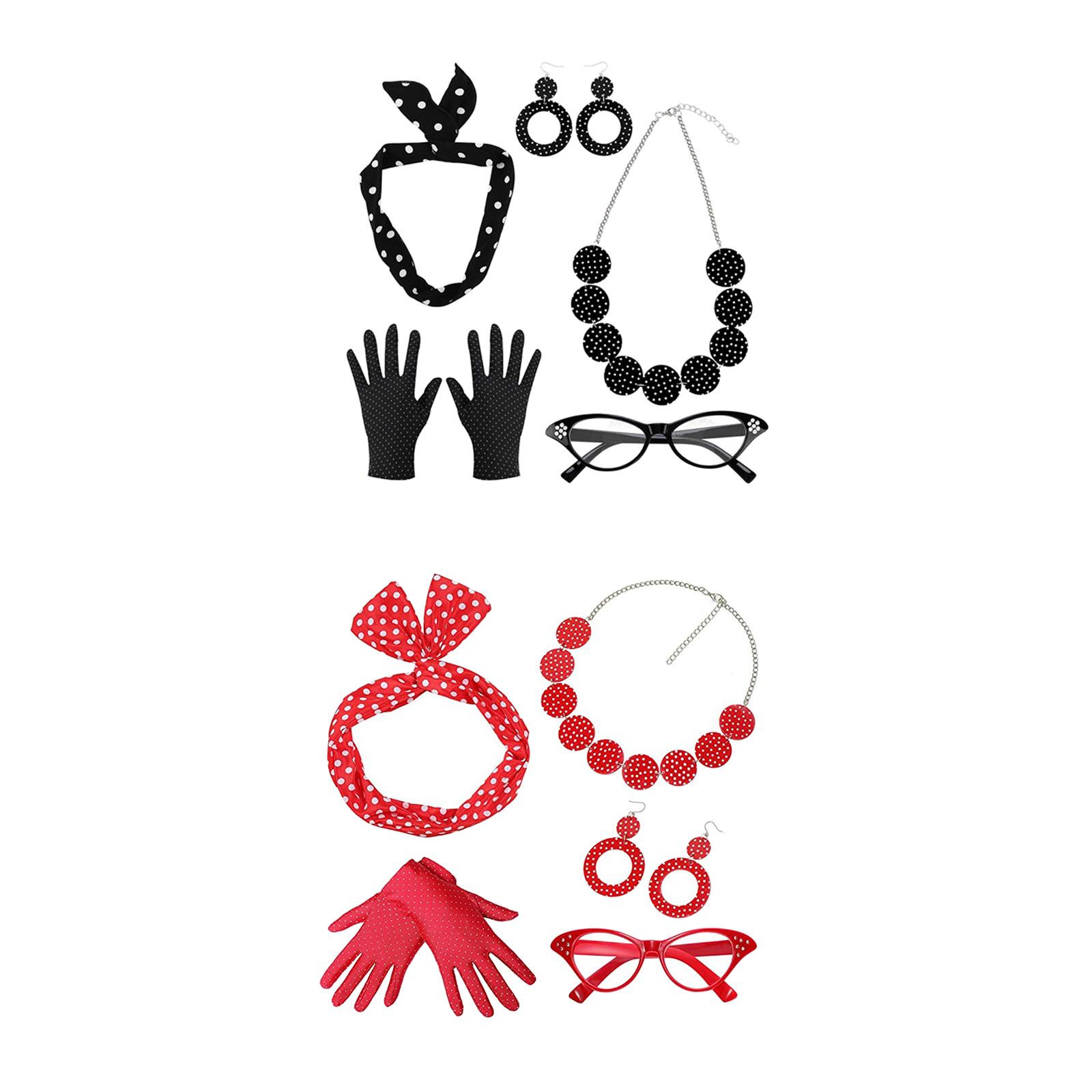 5 حزمة 1950S المرأة زي مجموعة  - مراجعة Women'S Accessories In The 1950S وسعره