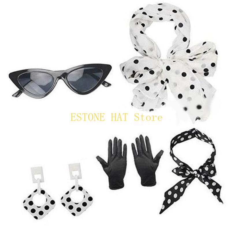 49MF 5 قطع إكسسوارات روكابيلي  - مراجعة Women'S Accessories In The 1950S وسعره