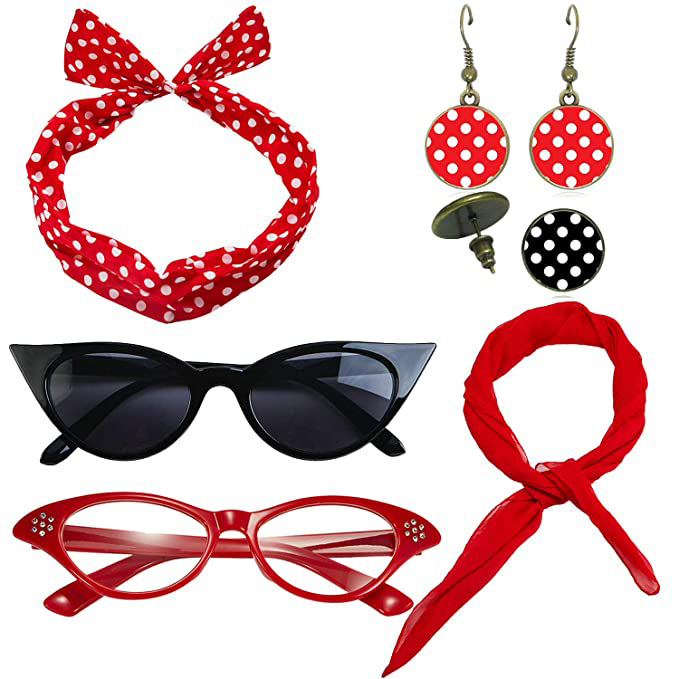 50s 80s ديسكو زي حفلة اكسسوارا - مراجعة Women'S Accessories In The 1950S وسعره