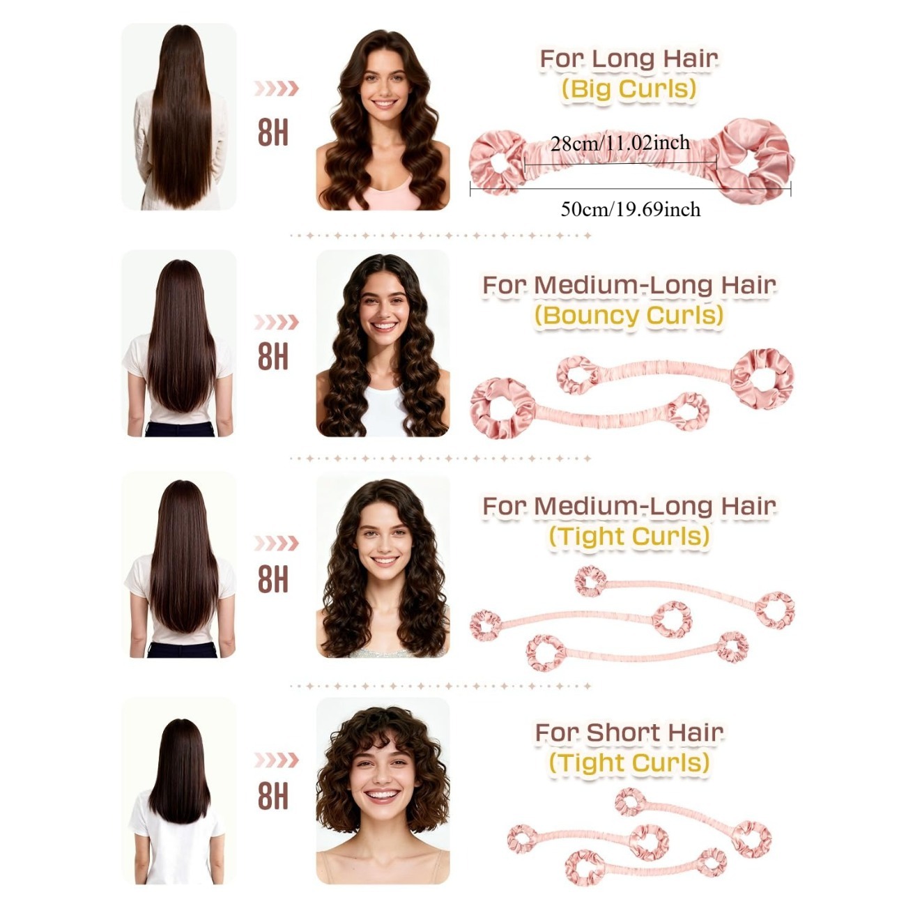 مجموعة أدوات تجعيد الشعر بدون  - مراجعة Scrunchie Satin Set وسعره