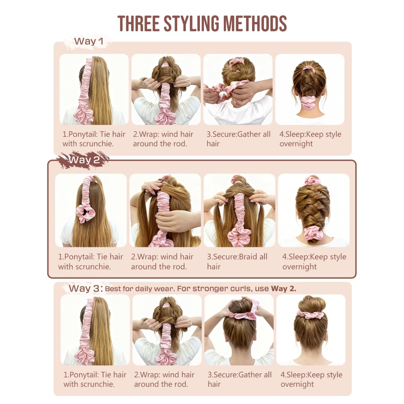 مجموعة أدوات تجعيد الشعر بدون  - مراجعة Scrunchie Satin Set وسعره