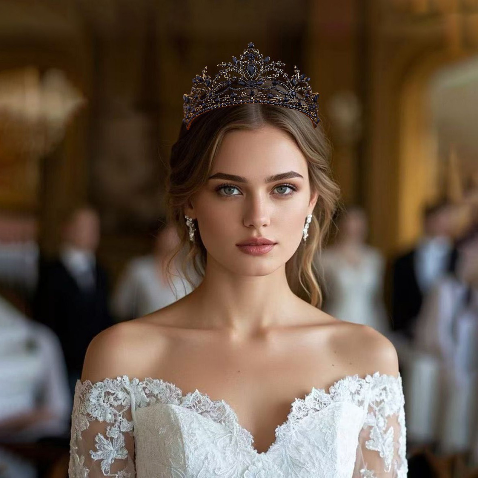 تاج زفاف براق للحفلات والمناسب - مراجعة Women'S Hair Accessories Wedding وسعره