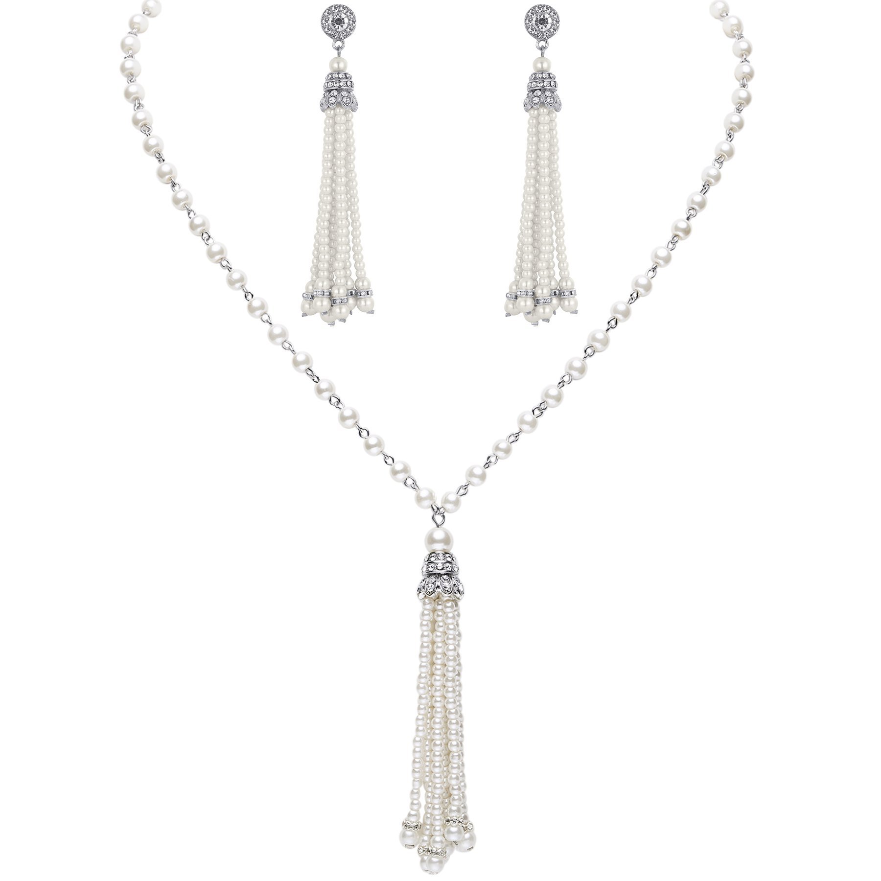 3-piece Set of Long Pearl Neck - مراجعة Women'S Accessories In The 1950S وسعره