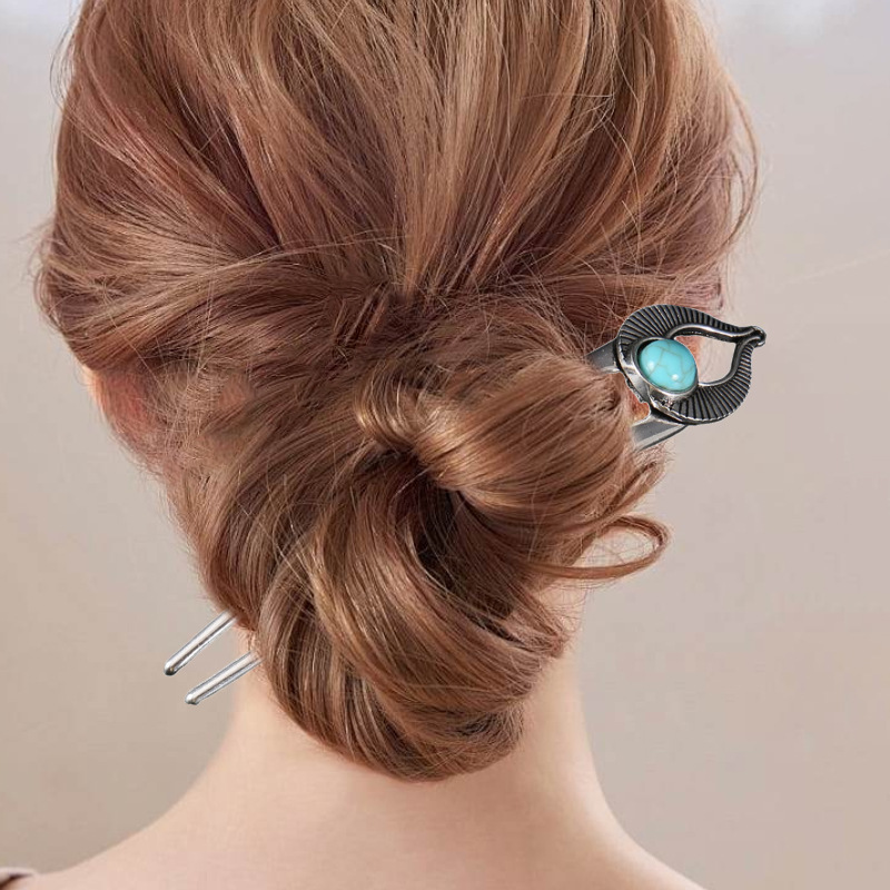 مصر الفيروز U شكل الشعر شوكة د - مراجعة Women'S Egyptian Accessories وسعره