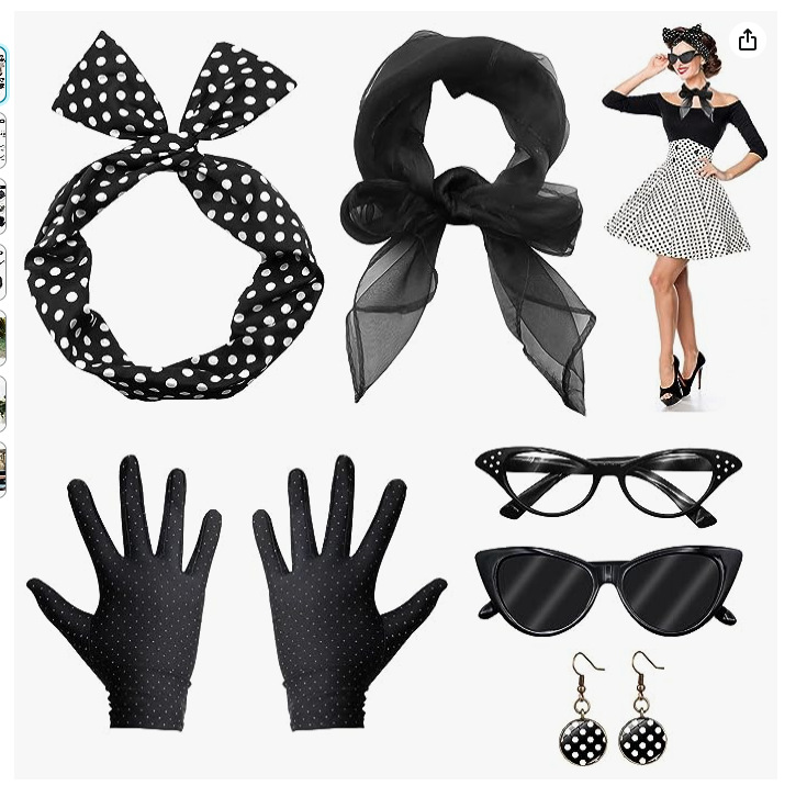 50s إكسسوارات زي ديسكو ، فستان - مراجعة Women'S Accessories In The 1950S وسعره