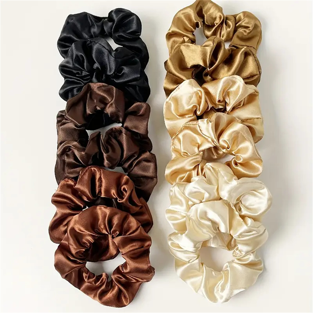 12 قطعة/المجموعة الساتان Scrun - مراجعة Scrunchie Satin Set وسعره
